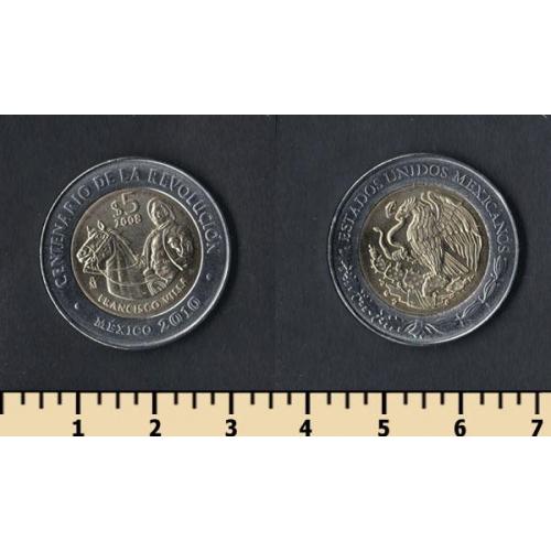 Мексика 5 песо 2008