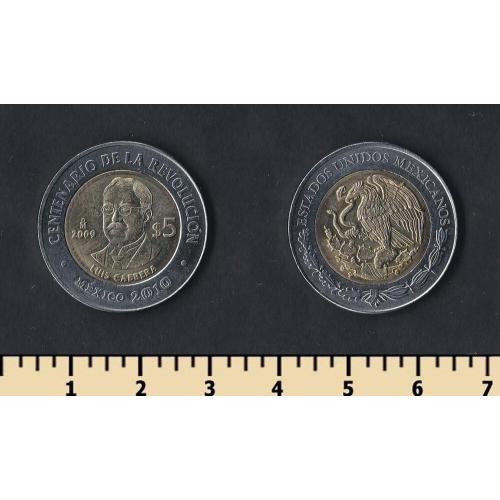Мексика 5 песо 2009