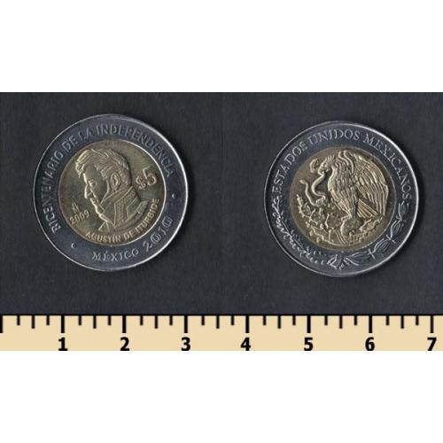 Мексика 5 песо 2009
