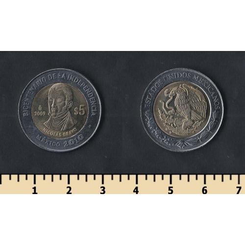 Мексика 5 песо 2009
