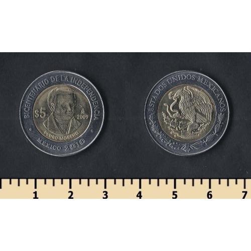Мексика 5 песо 2009