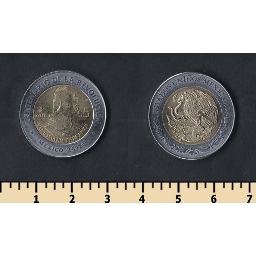 Мексика 5 песо 2010