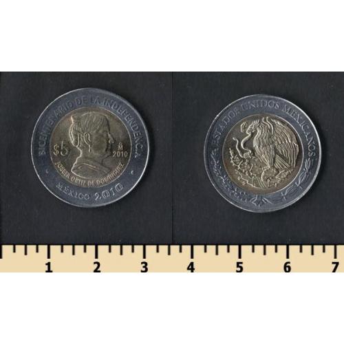 Мексика 5 песо 2010