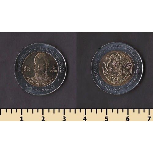 Мексика 5 песо 2010