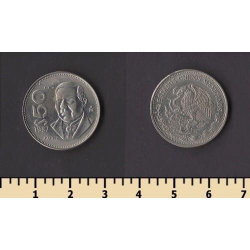 Мексика 50 песо 1987