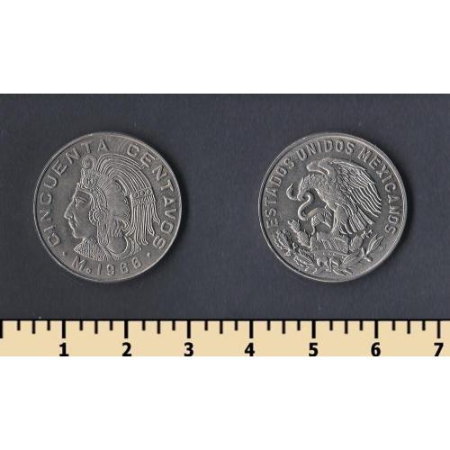 Мексика 50 сентаво 1966