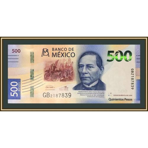 Мексика 500 песо 2019 P-132 (132a.29) UNC