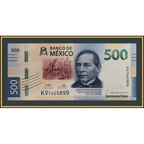 Мексика 500 песо 2022 P-136 UNC