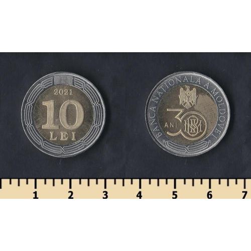 Молдова 10 лей 2021