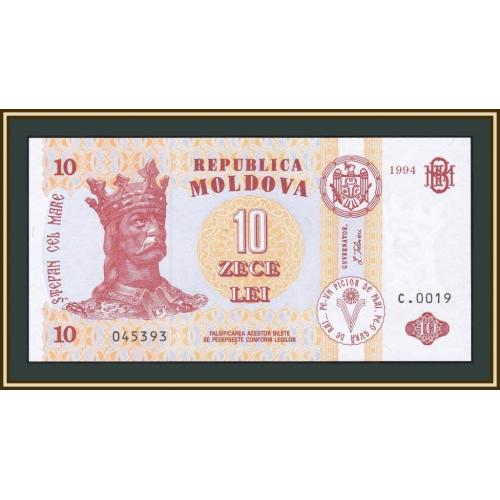 Молдова (Молдавия) 10 леев 1994 P-10 (10a) UNC