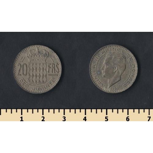 Монако 20 франков 1950