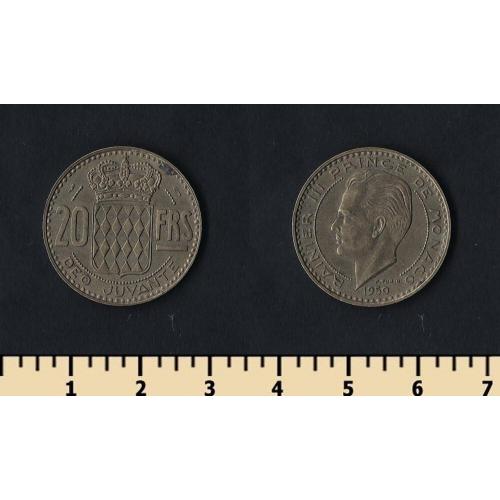 Монако 20 франков 1950