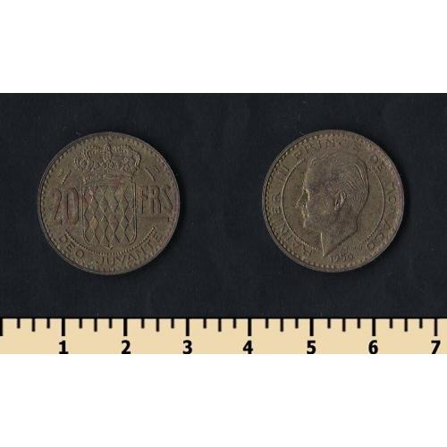 Монако 20 франков 1950