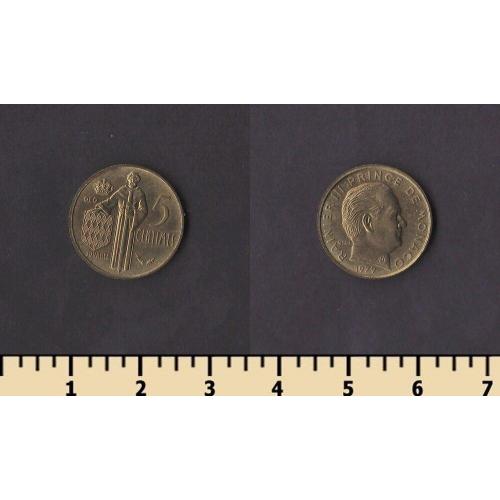 Монако 5 сентимов 1979