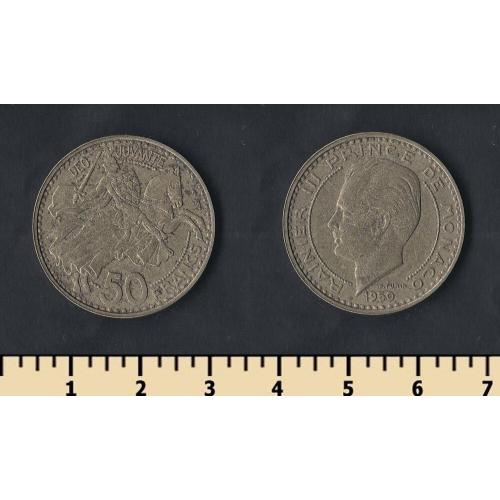 Монако 50 франков 1950