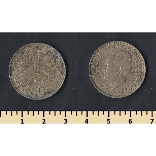 Монако 50 франков 1950