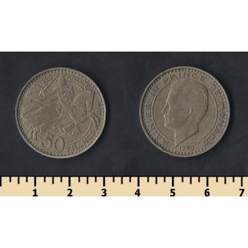 Монако 50 франков 1950