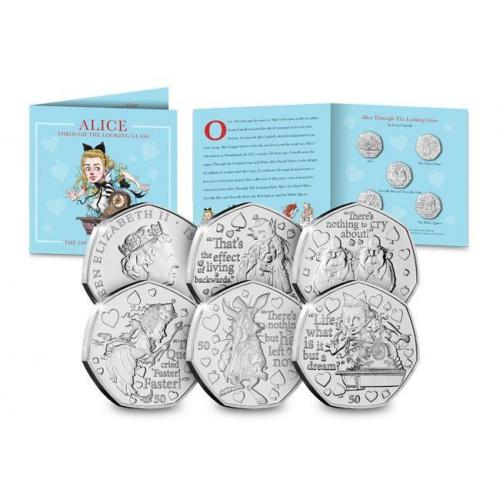 Набор 5 монет Мэн остров 50 пенсов 2021