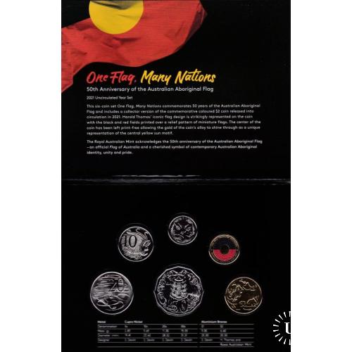 Набор Австралия 6 монет 2021 года