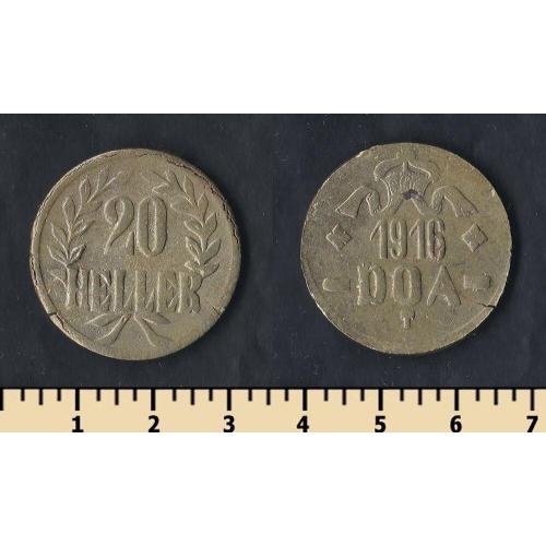 Немецкая Восточная Африка 20 геллеров 1916