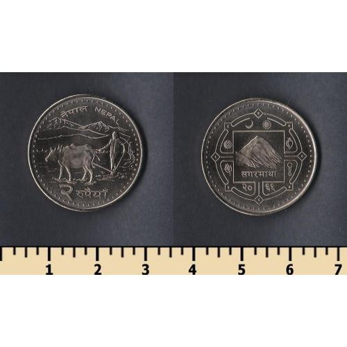 Непал 2 рупии 2009