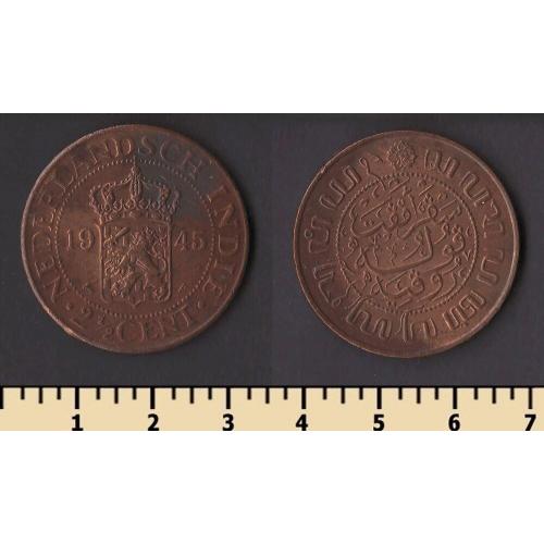 Нидерландская Индия 2 1/2 цента 1945