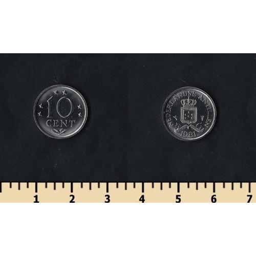 Нидерландские Антилы 10 центов 1981