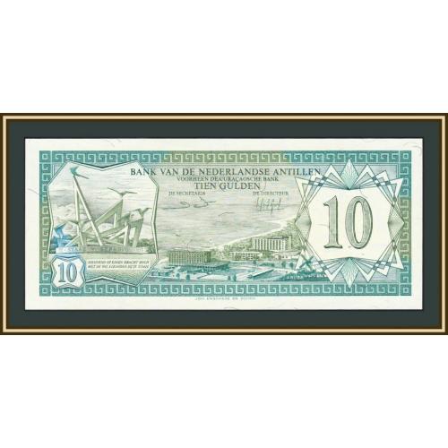 Нидерландские Антилы 10 гульденов 1984 P-16 (16b) UNC