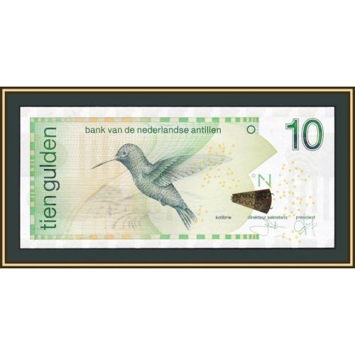 Нидерландские Антилы 10 гульденов 2014 P-28 (28g) UNC