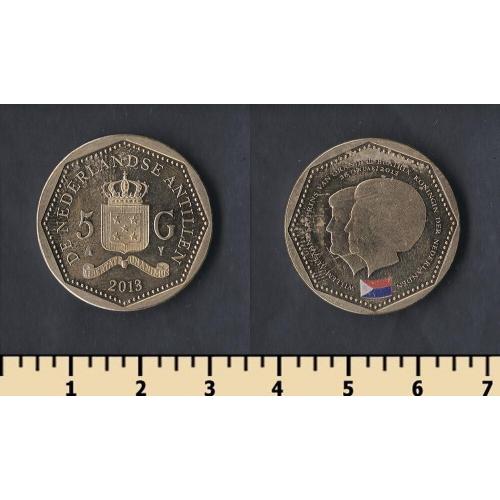 Нидерландские Антилы 5 гульденов 2013