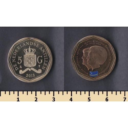 Нидерландские Антилы 5 гульденов 2013