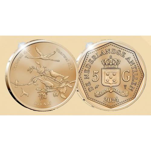 Нидерландские Антилы 5 гульденов 2024