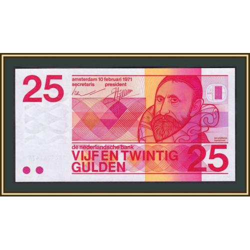 Нидерланды 25 гульденов 1971 P-92 (92a) UNC