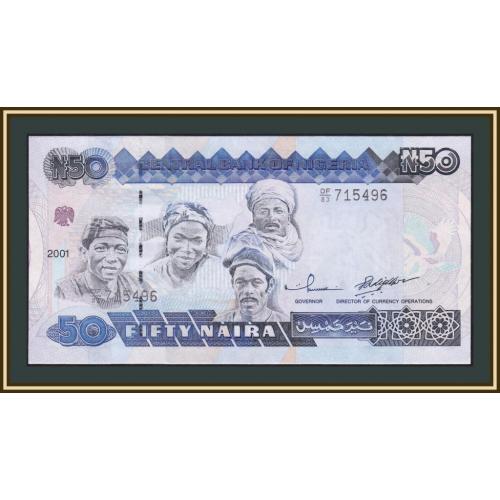 Нигерия 50 найр 2001 P-27 (27d.2) UNC