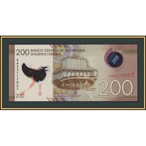 Никарагуа 200 кордоб 2022 P-213 (213b) UNC
