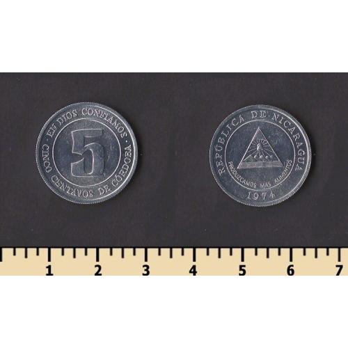 Никарагуа 5 сентаво 1974