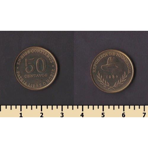 Никарагуа 50 сентаво 1987