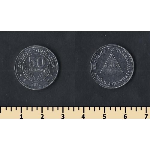 Никарагуа 50 сентаво 2022