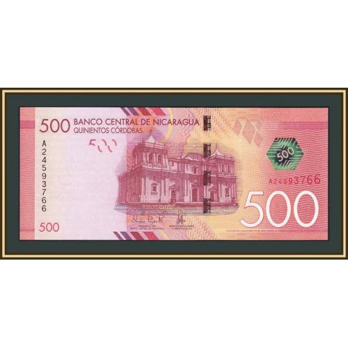 Никарагуа 500 кордоб 2014 P-214 (214a) UNC