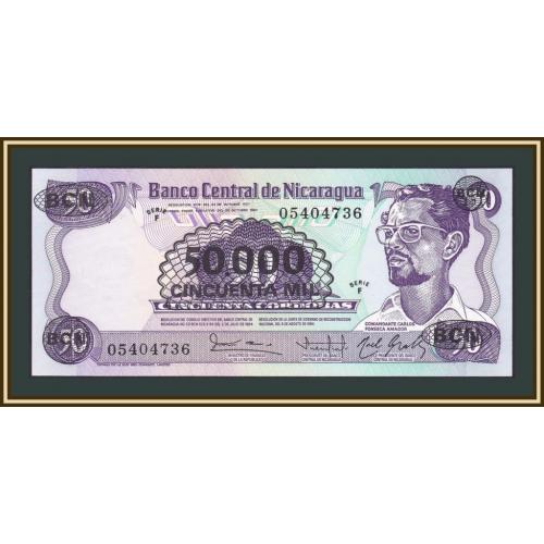Никарагуа 50000 (50) кордоб 1987 P-148 UNC