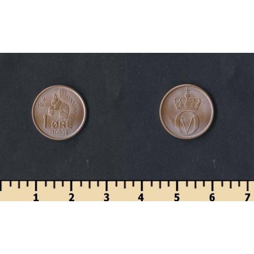 Норвегия 1 эре 1967