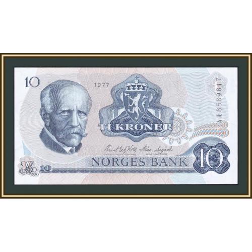 Норвегия 10 крон 1977 P-36 (36c.1) UNC