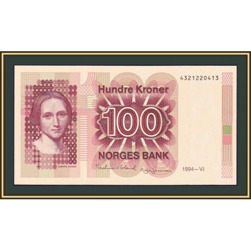 Норвегия 100 крон 1994 P-43 (43e) UNC