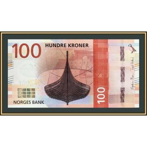 Норвегия 100 крон 2016 P-54 (54a) UNC