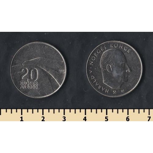 Норвегия 20 крон 2000