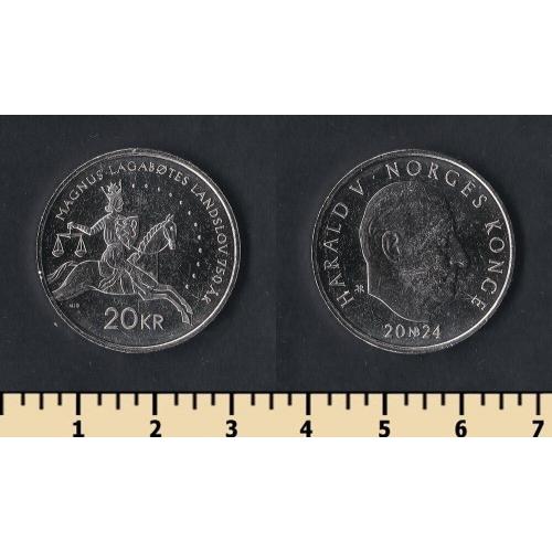 Норвегия 20 крон 2024