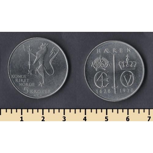 Норвегия 5 крон 1978