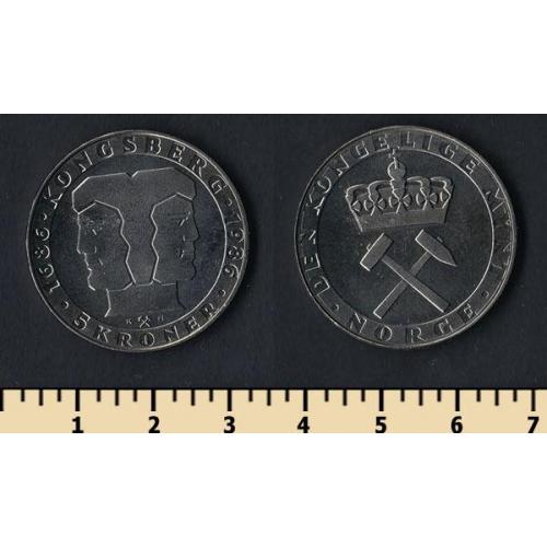 НОРВЕГИЯ 5 КРОН 1986