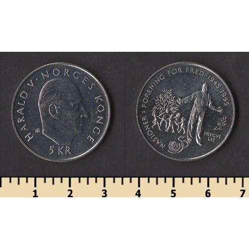 Норвегия 5 крон 1995