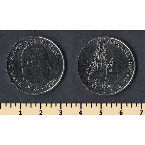НОРВЕГИЯ 5 КРОН 1996